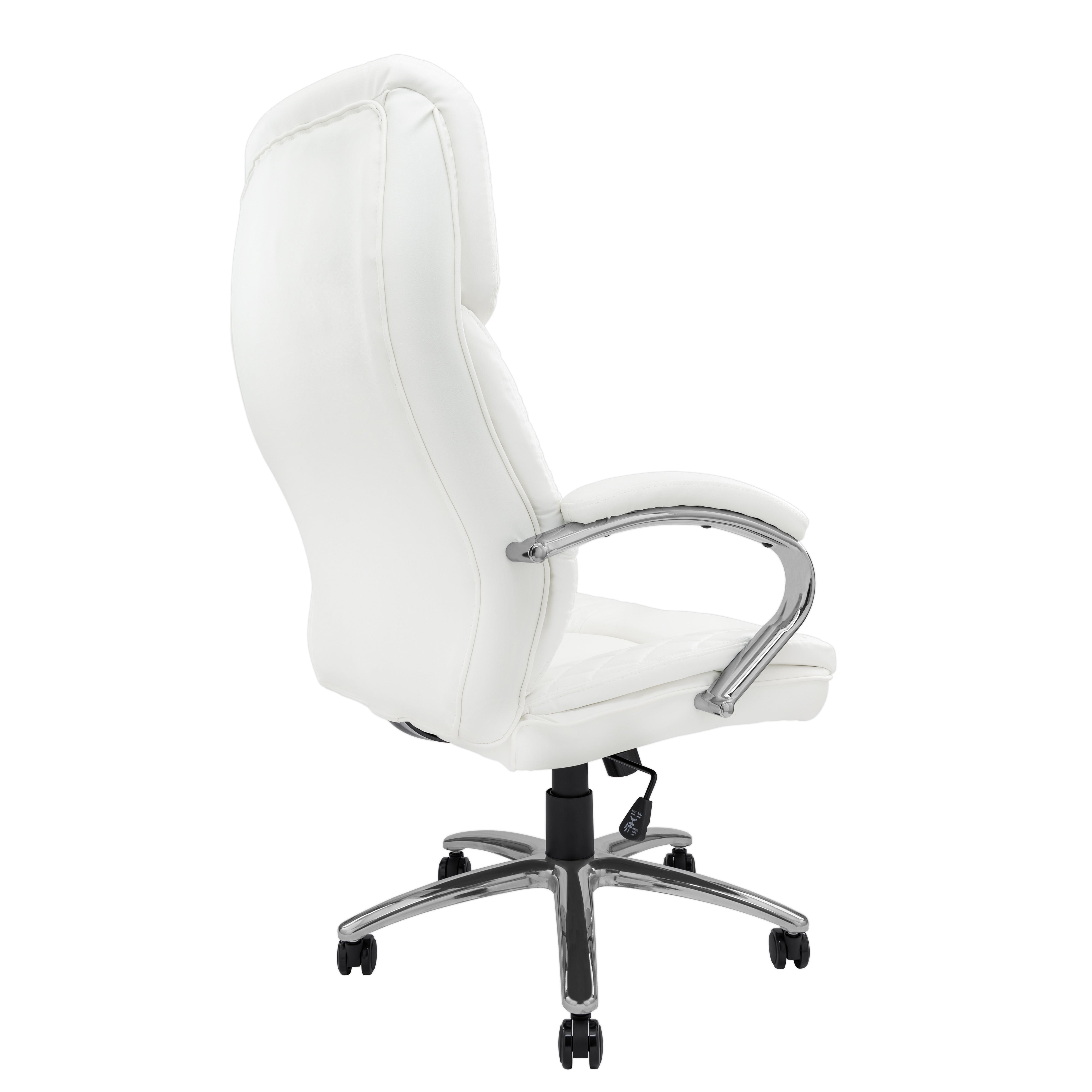 High Back Big and Tall Heavy Duty Executive Office Chair - White