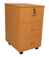 3 DRAWER MOBILE PEDESTAL OAK