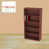 5 Tier Bookcase Mahogany