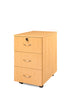 3 DRAWER MOBILE PEDESTAL OAK