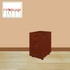 3 DRAWER MOBILE PEDESTAL MAHOGANY
