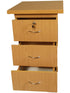 DESK HEIGHT PEDESTAL OAK