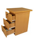 DESK HEIGHT PEDESTAL OAK