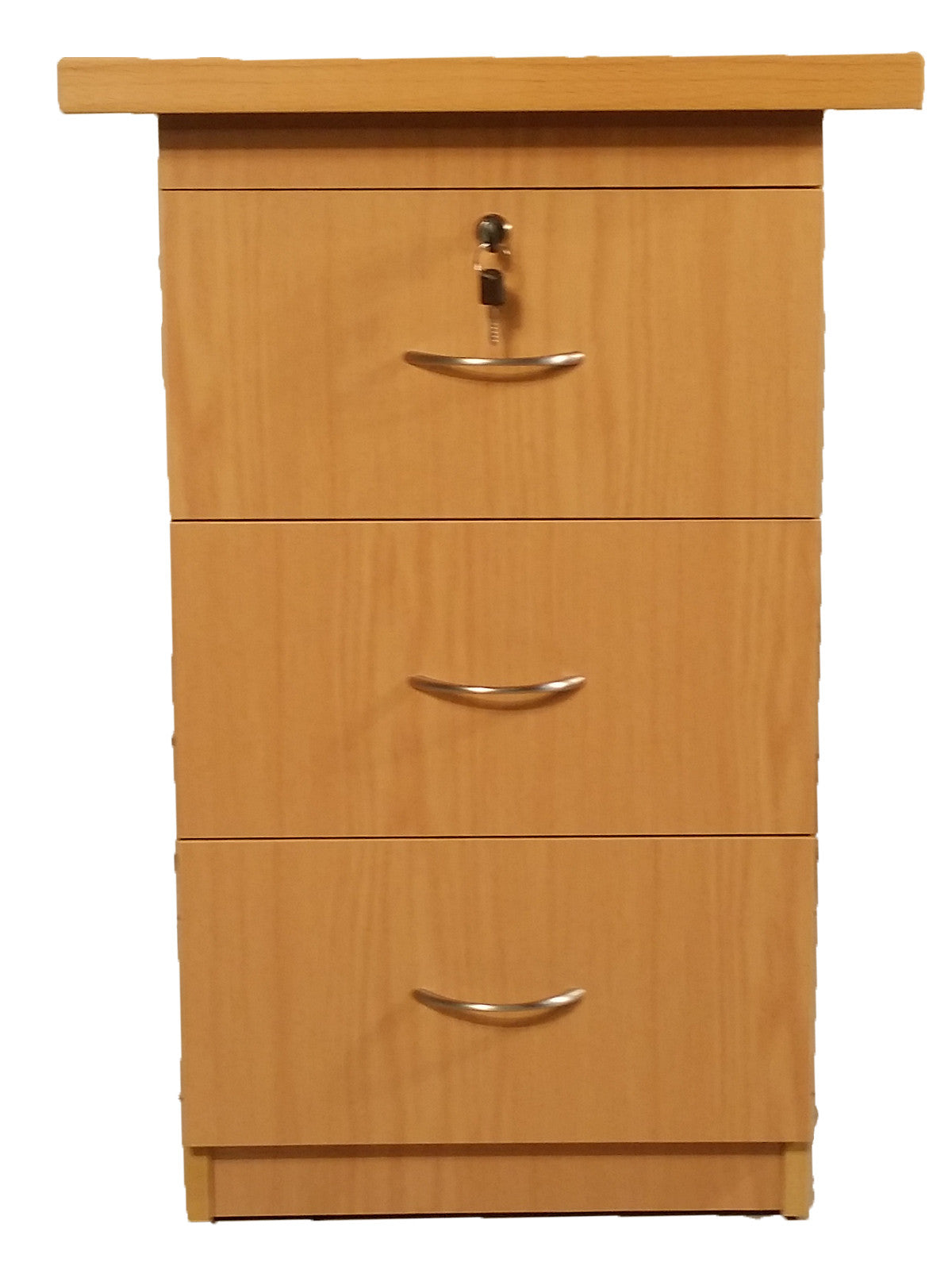 DESK HEIGHT PEDESTAL OAK