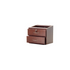 2 DRAWER FIXED PEDESTAL MAHOGANY