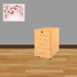 3 DRAWER MOBILE PEDESTAL OAK