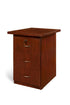 DESK HEIGHT PEDESTAL ROYAL MAHOGANY WITH TOP LOCK