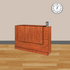 RECEPTION UNIT ROYAL CHERRY 1650